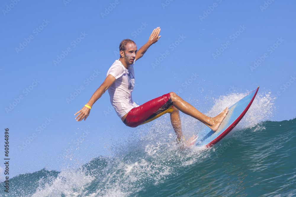 Surfing a wave Surfing a wave