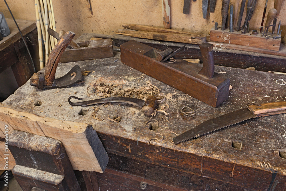 old carpenter's bench