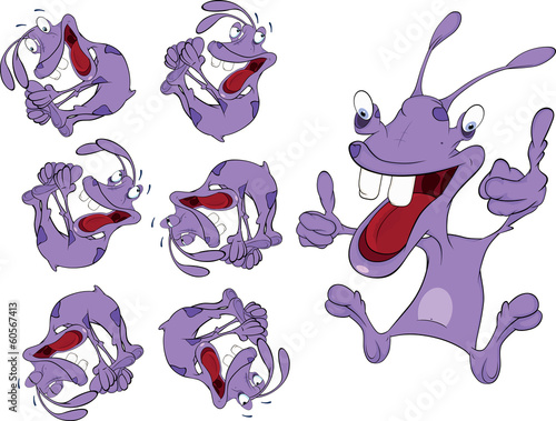 an alien set cartoon