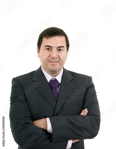 business man portrait on a white background