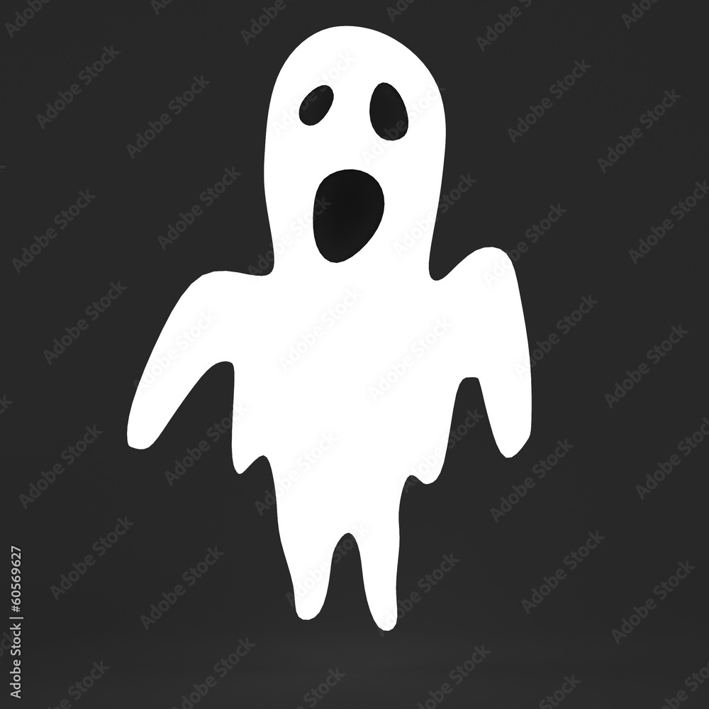 realistic 3d render of ghost realistic 3d render of ghost