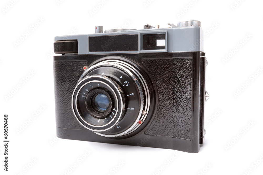 Old camera isolated