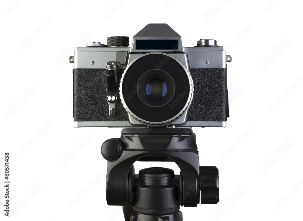 Camera on a tripod
