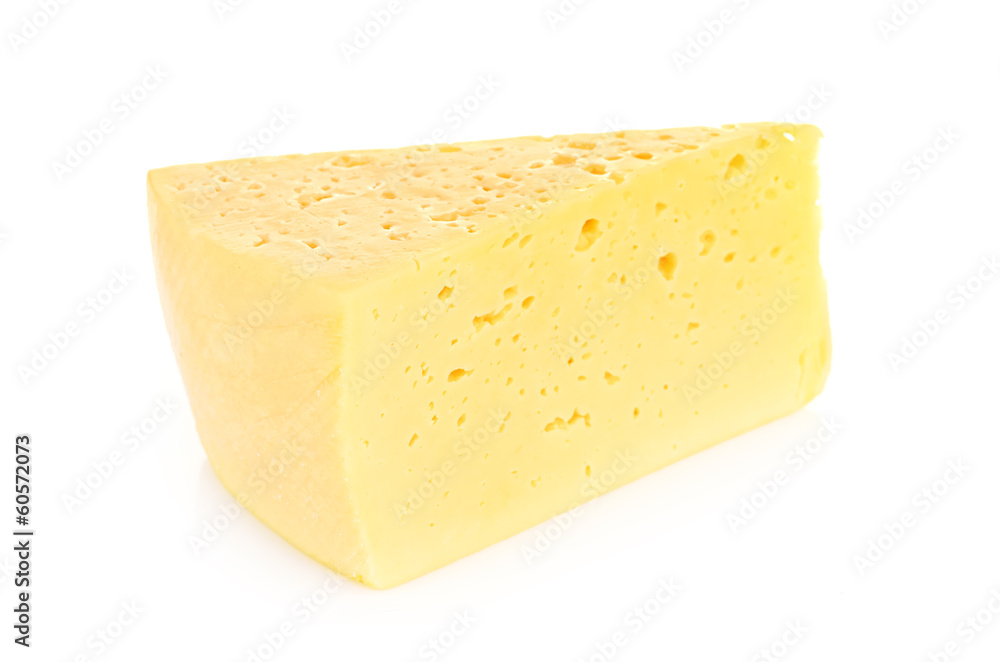 piece of cheese isolated on white piece of cheese isolated on white