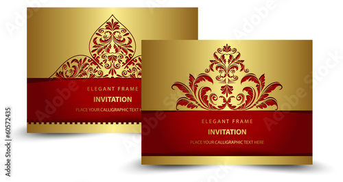 gold invitation