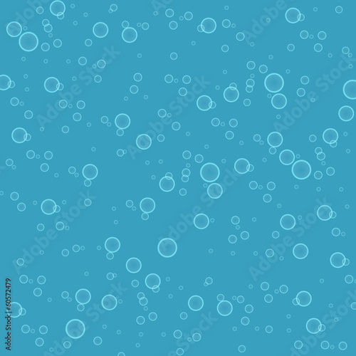 Blue background from bubbles in water