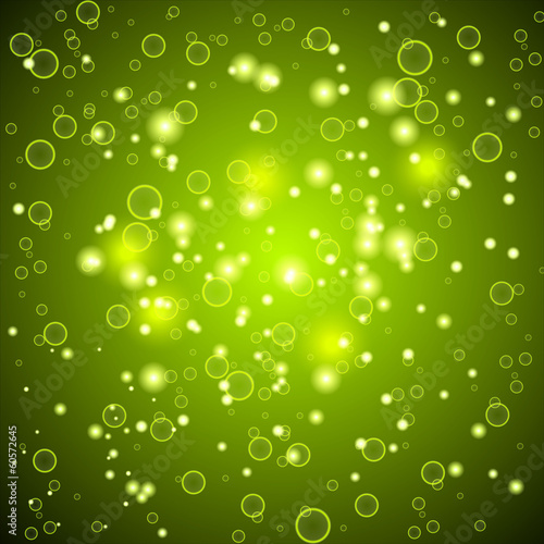 Shiny abstract background. Green color