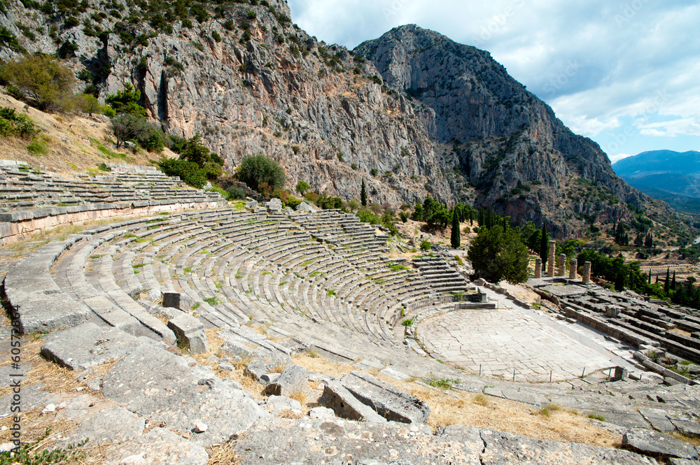 Ancient theater, Delphi, Greece