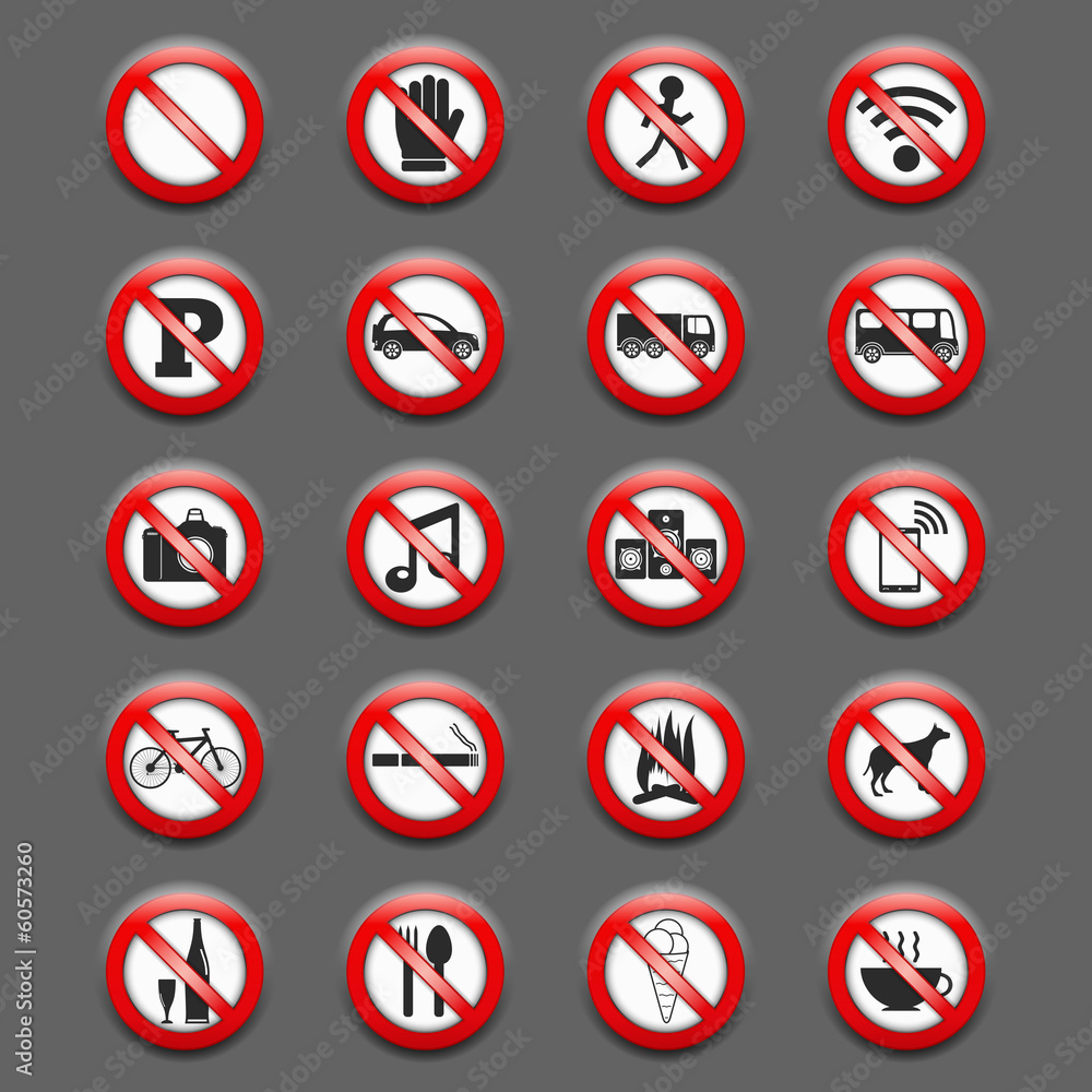 Prohibition Signs Prohibition Signs