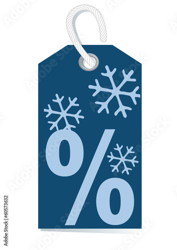 decorative price label, percentage sign, winter sale,trendcolour