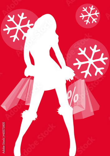 red sales display, banner, percentage sign