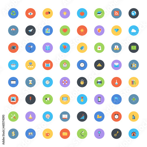 Universal flat icons