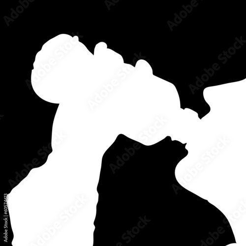 drinking from the bottle vector