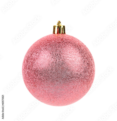 Pink dull christmas ball