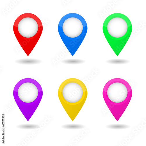 Free Download Map pointers vector illustration - GFXLoad