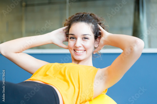 Woman at the gym