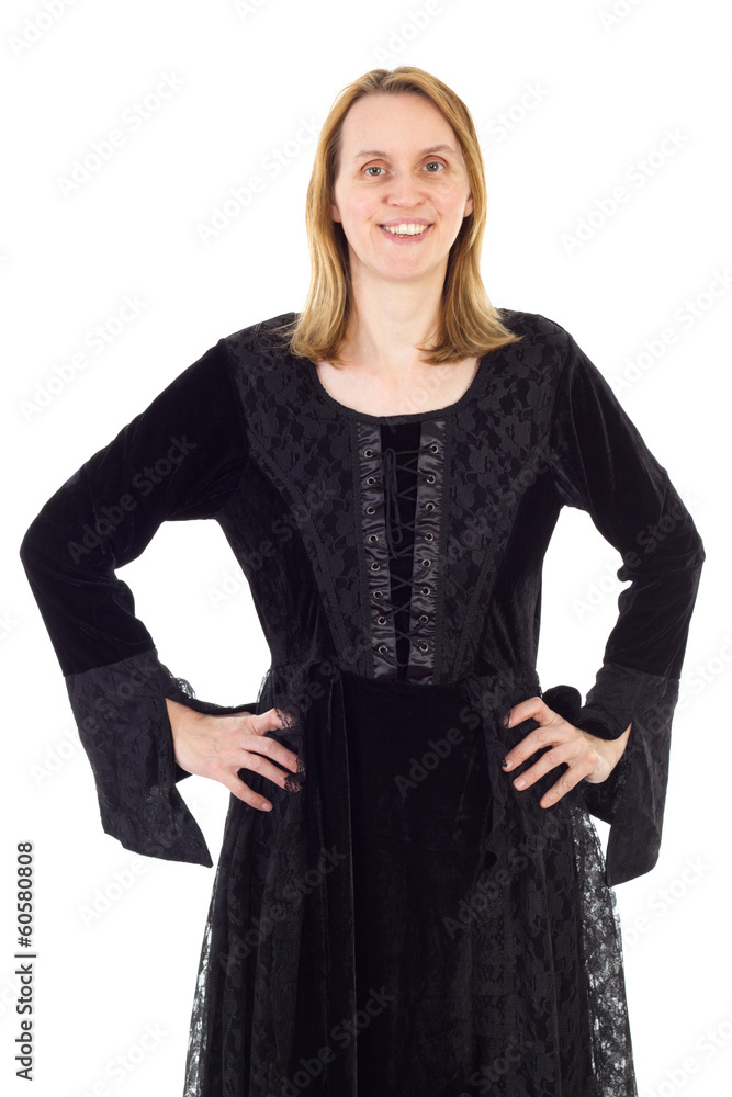 Blond woman living in the Dark Ages Blond woman living in the Dark Ages