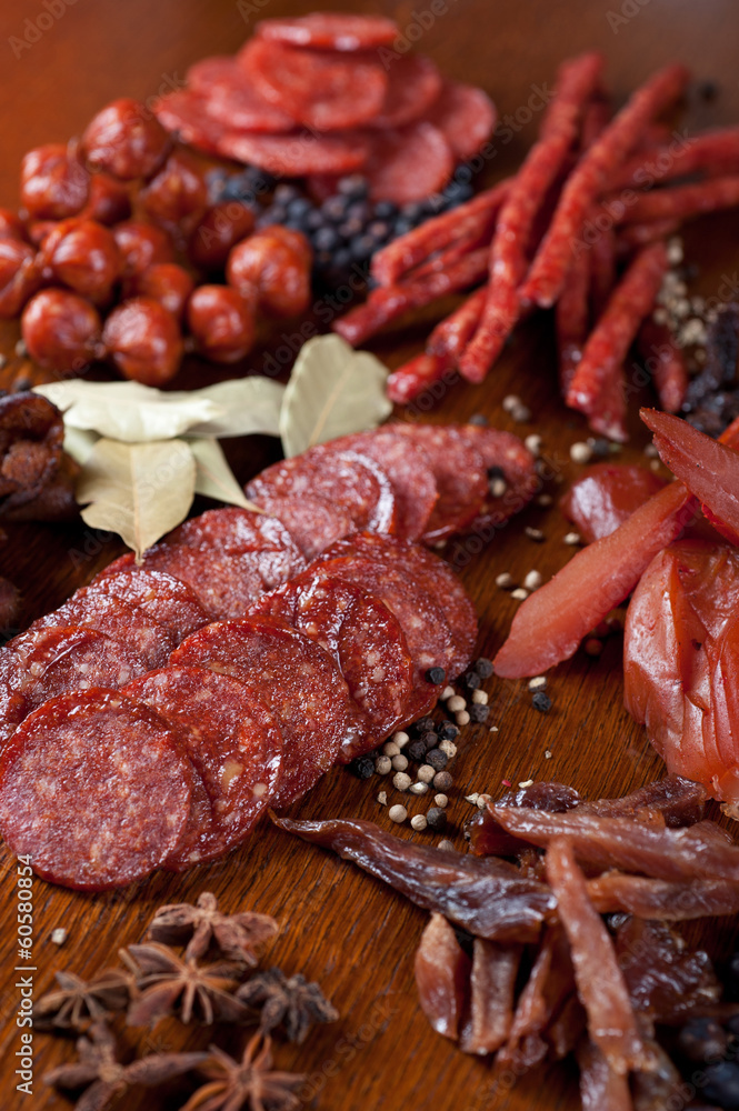 meat and sausages meat and sausages