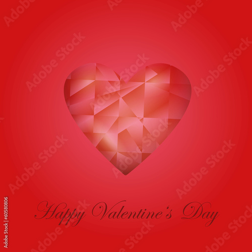 Valentine Kristall-Herz
