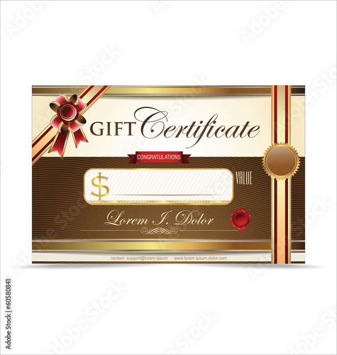 Voucher, Gift certificate, Coupon template