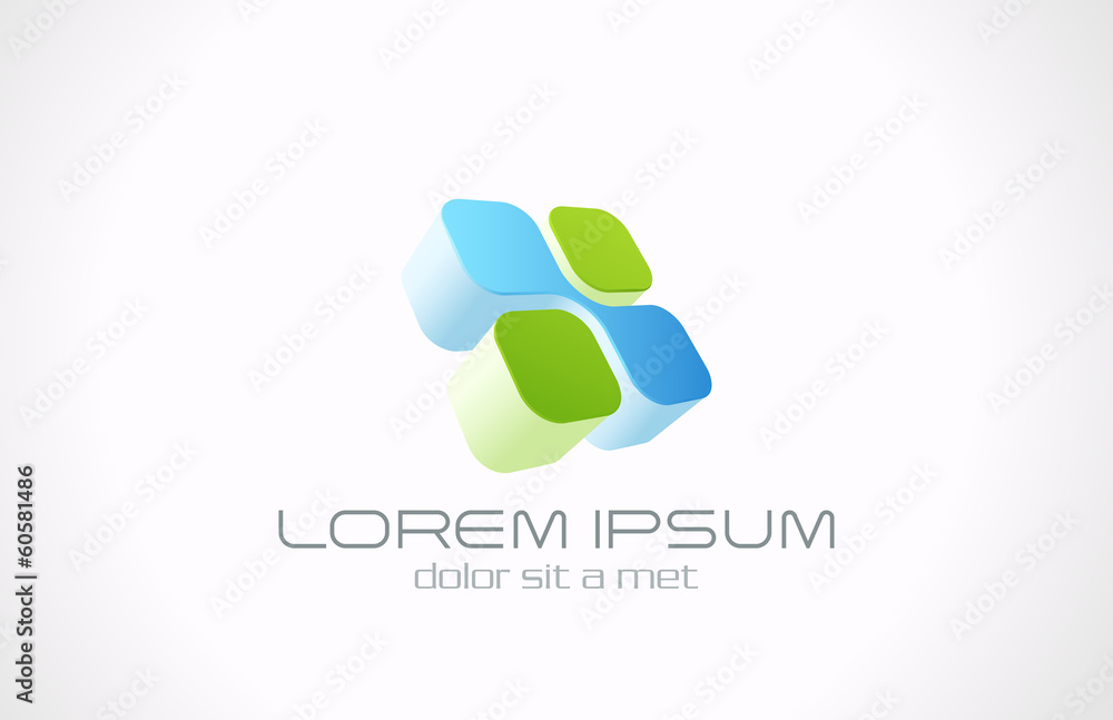 Logo Molecule Technology DNA abstract vector design Logo Molecule Technology DNA abstract vector design