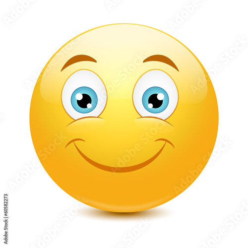 Emoticon with big toothy smile