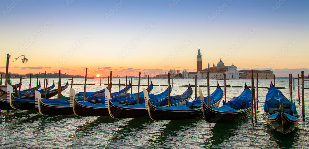 Le bassin de saint marc à Venise