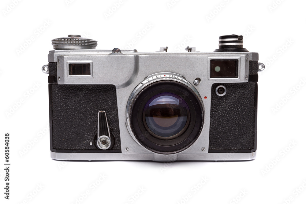 Old camera isolated Old camera isolated