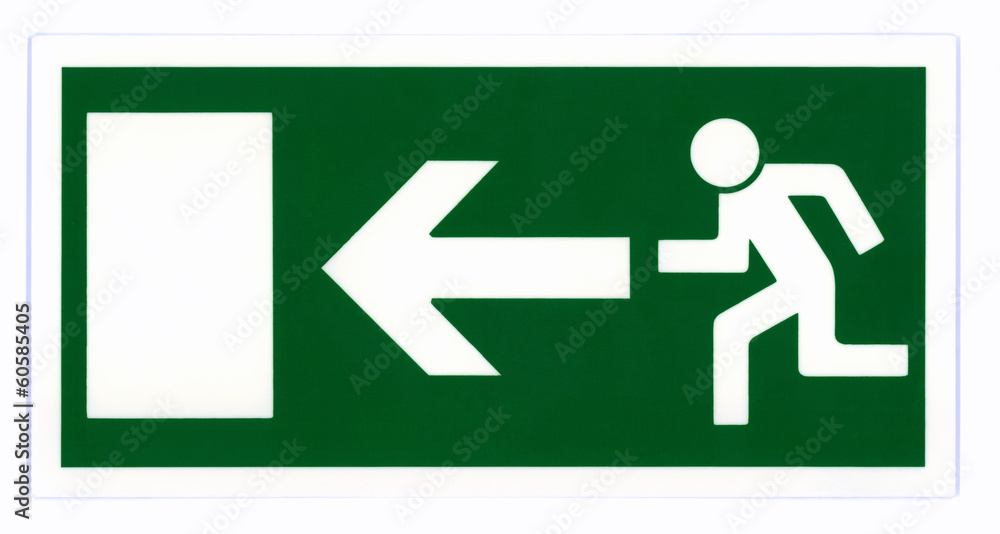 Emergency exit sign Emergency exit sign
