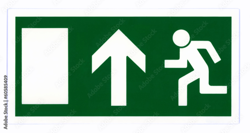 Fototapeta premium Emergency exit sign