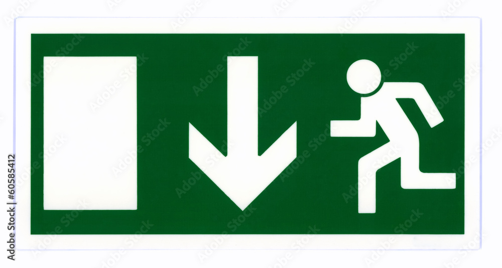 Obraz premium Emergency exit sign
