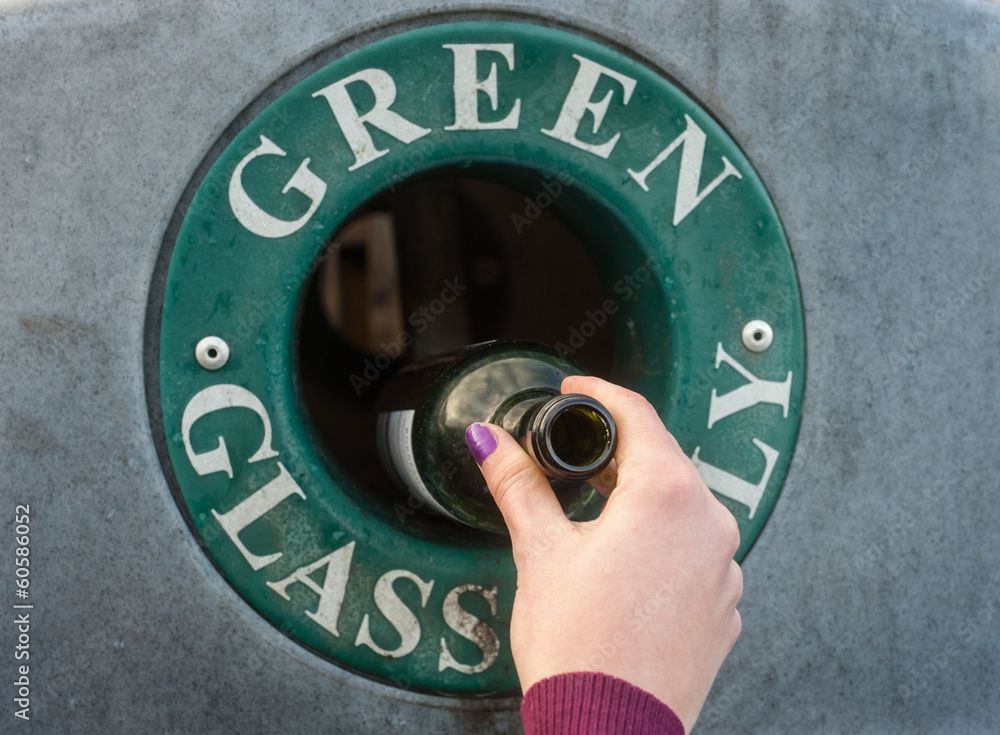 Fotografie green glass recycling
