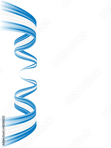 Abstract waving Greek, Argentinian and Israeli flag