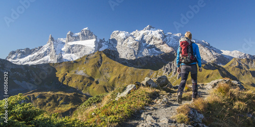 Bergwandern in den Alpen