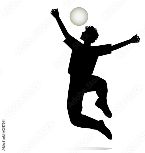 silhouette di fanciullo che esulta giocando con la palla © passiflora70