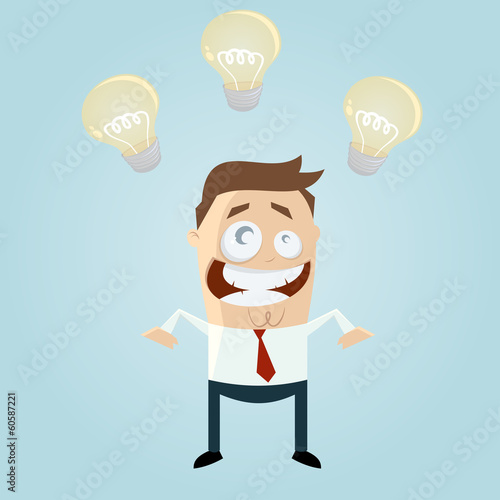 idee business mann cartoon