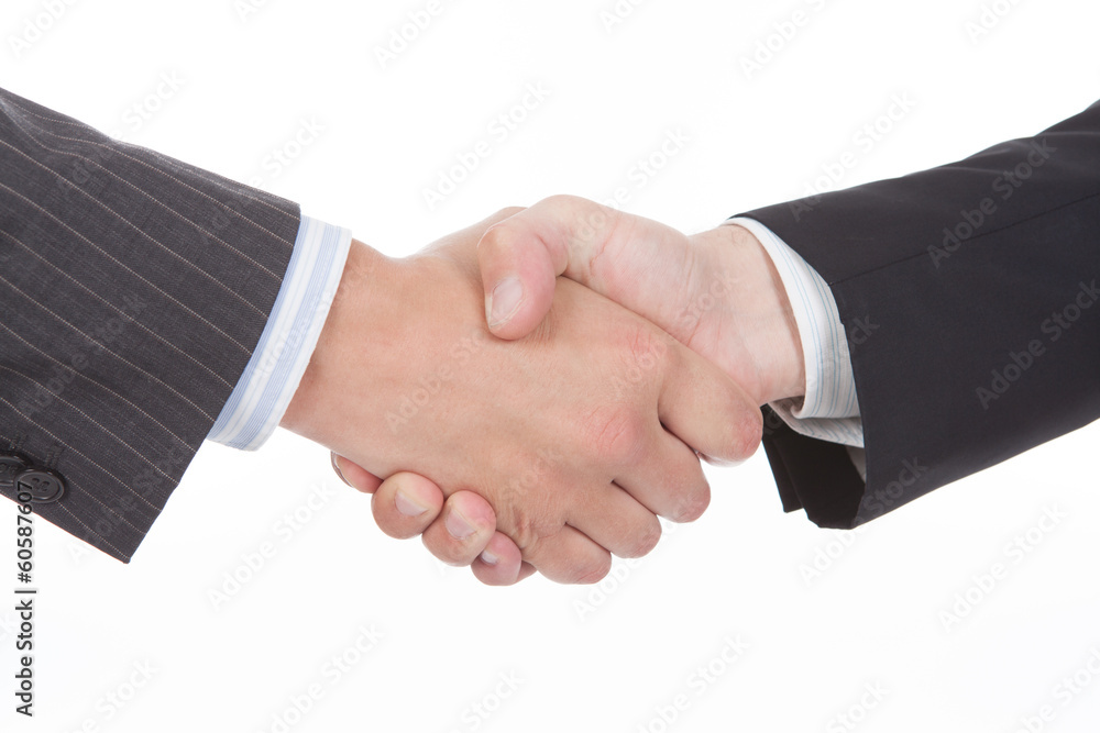 Closeup of a business handshake Closeup of a business handshake