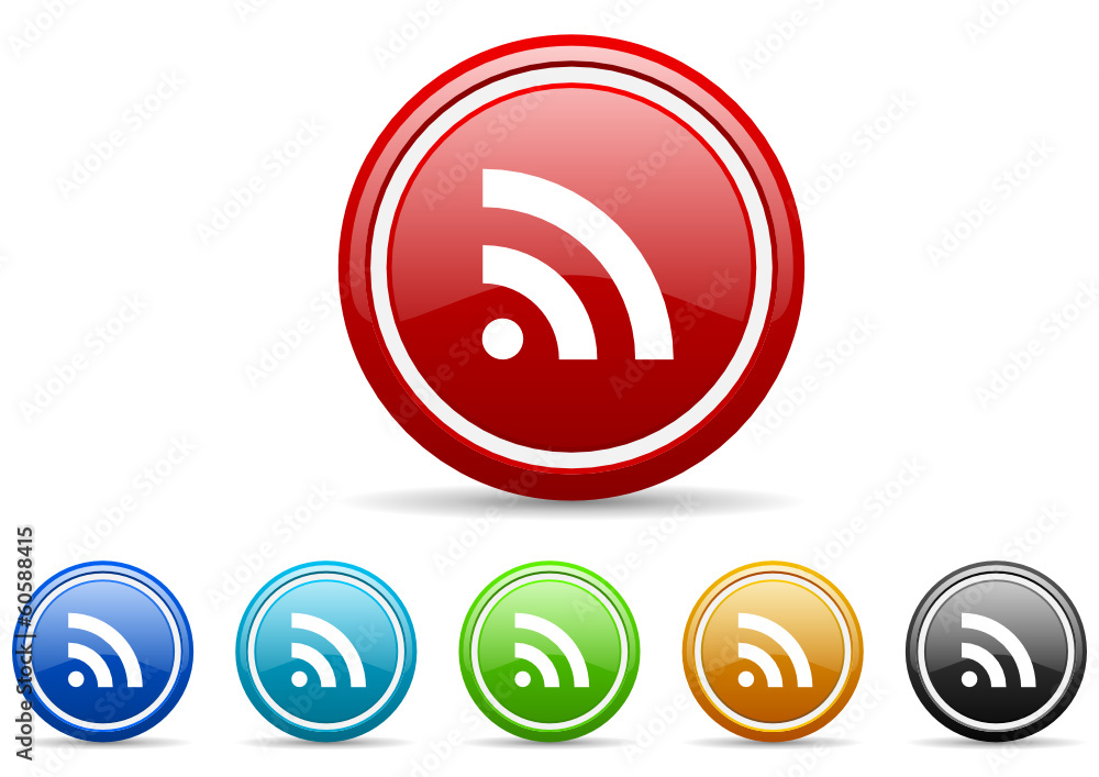 rss icon vector set rss icon vector set