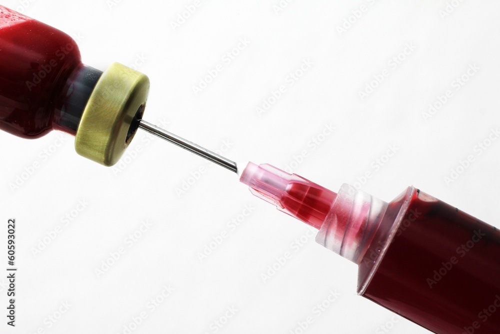 Syringe and vial Syringe and vial