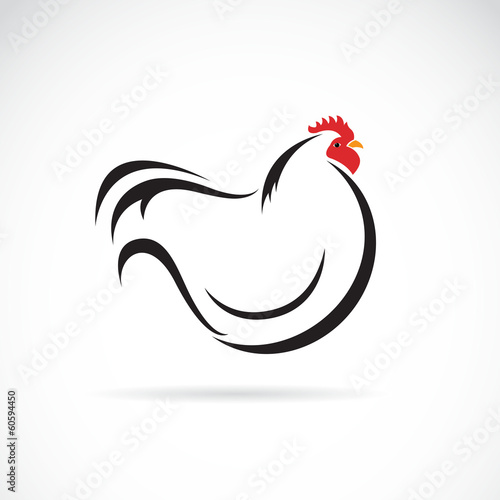 Vector image of an hen