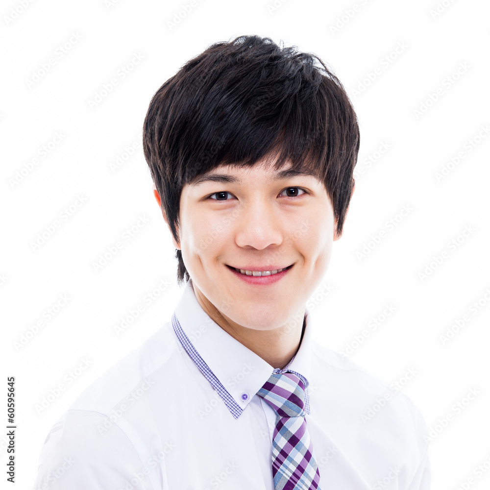 Asian young business man close up shot.