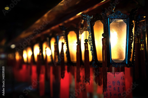 Φωτογραφία Lamps at Man Mo Temple, Sheung Wan, Hong Kong