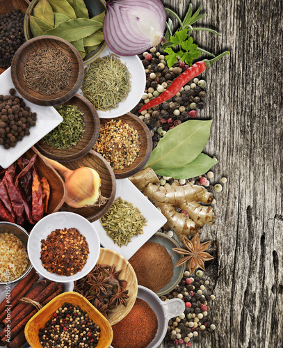 Fototapeta Naklejka Na Ścianę i Meble -  Spices And Herbs
