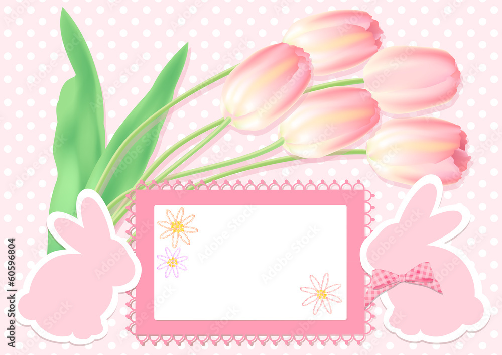Easter card with copy space Easter card with copy space
