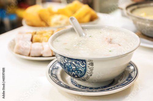 Konstfotografi Classic Hong Kong congee served in local cafe