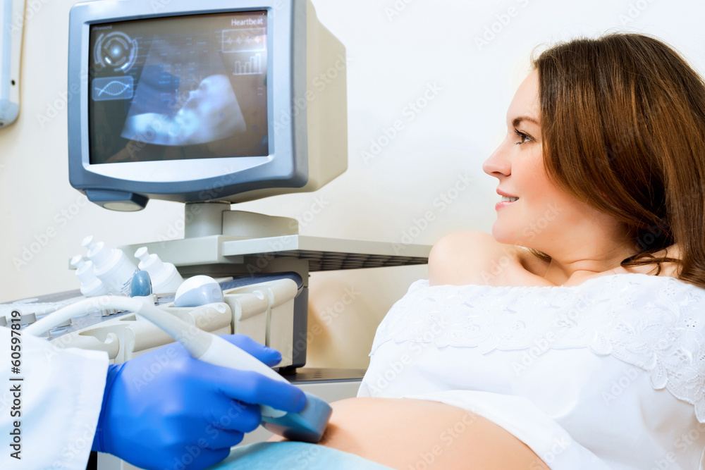 pregnant woman on reception at the doctor pregnant woman on reception at the doctor