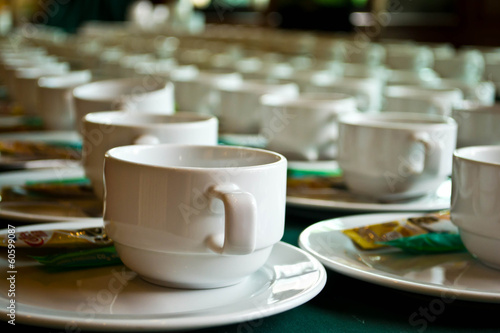 lots of coffee in cups on the table