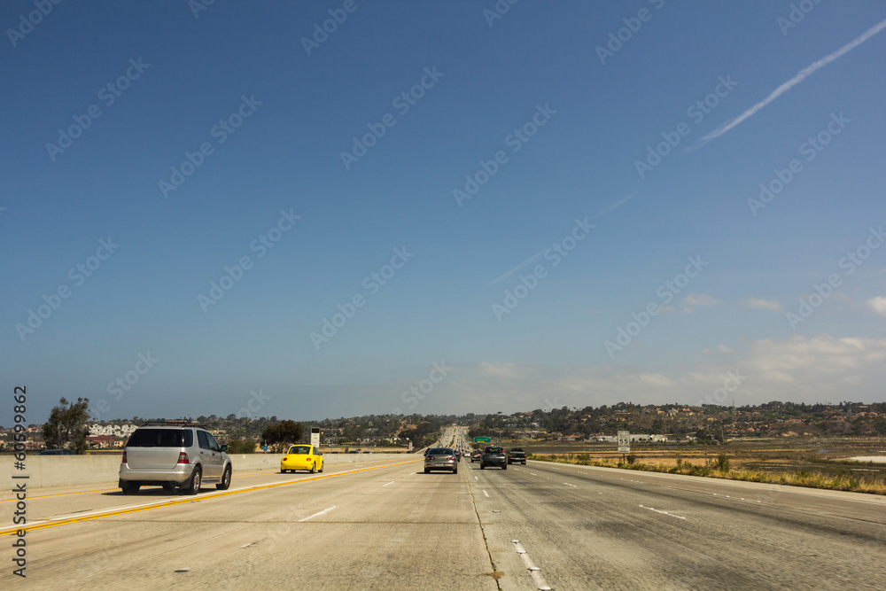 Fototapeta premium Cars on highway