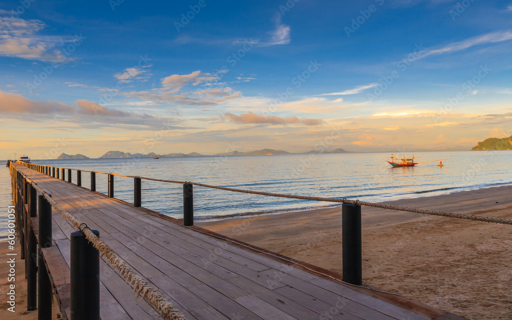 Fototapeta premium Beautiful sea at tropical island, Koh Tao