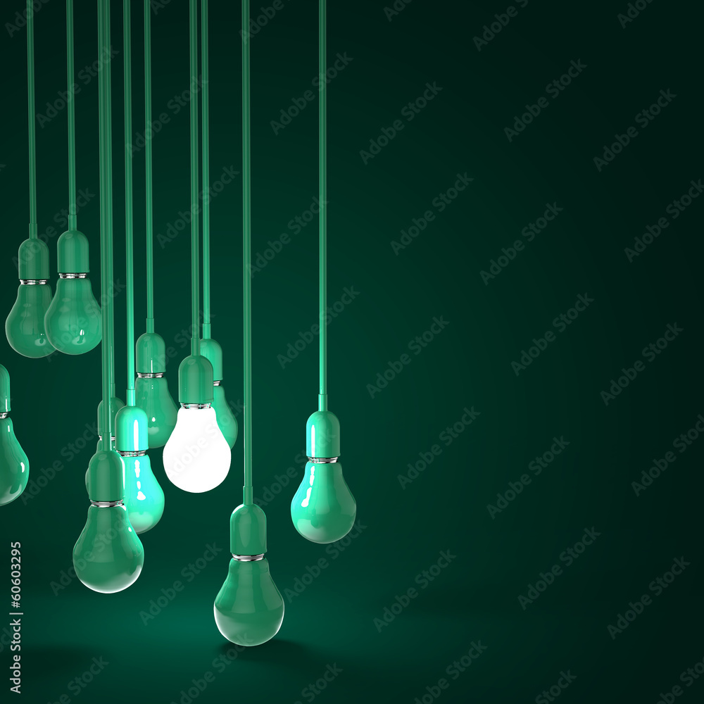 creative idea and leadership concept with 3d blue light bulb creative idea and leadership concept with 3d blue light bulb